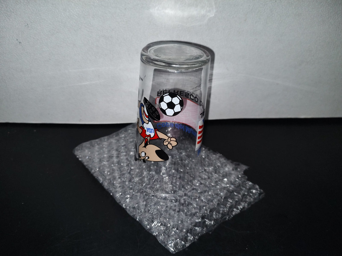 A2- Vaso De Cristal De Colección Coca-Cola Copa Del Mundo Usa 94