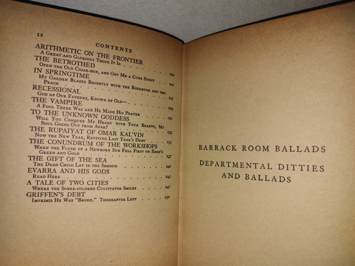 101- Barrack Room Ballads - Rudyard Kipling - Signature Classics - 50'S