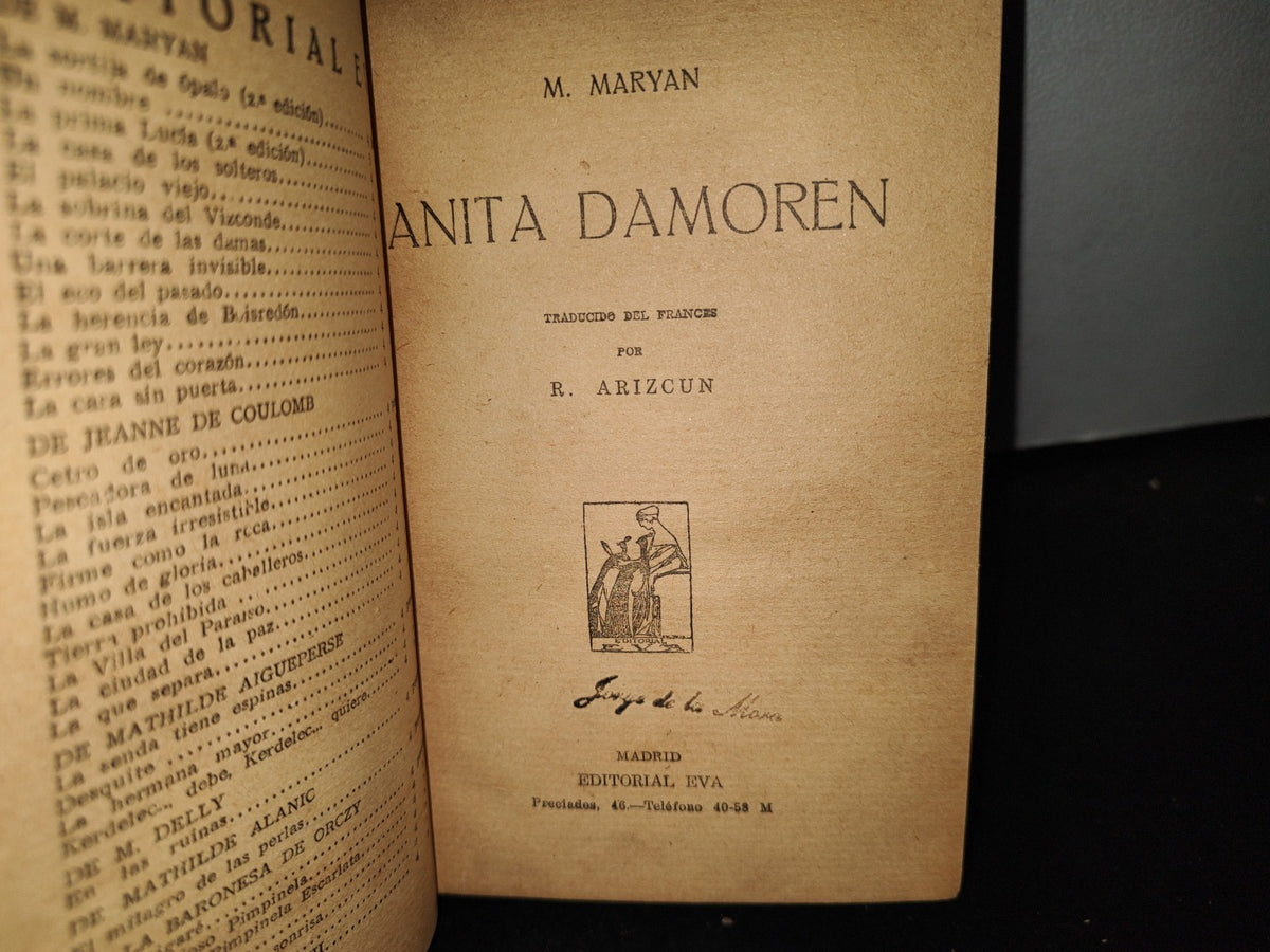 65- Anita Damoren - M. Maryan - Madrid, Editorial EVA - 1900's