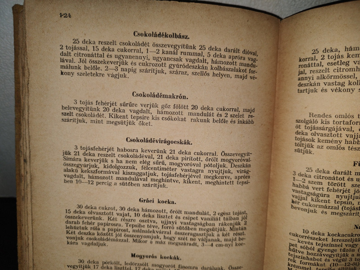 90- Antiguo Libro Húngaro De Cocina. Az Ínyesmester Ezer Új Receptje - Athenaeum 1935