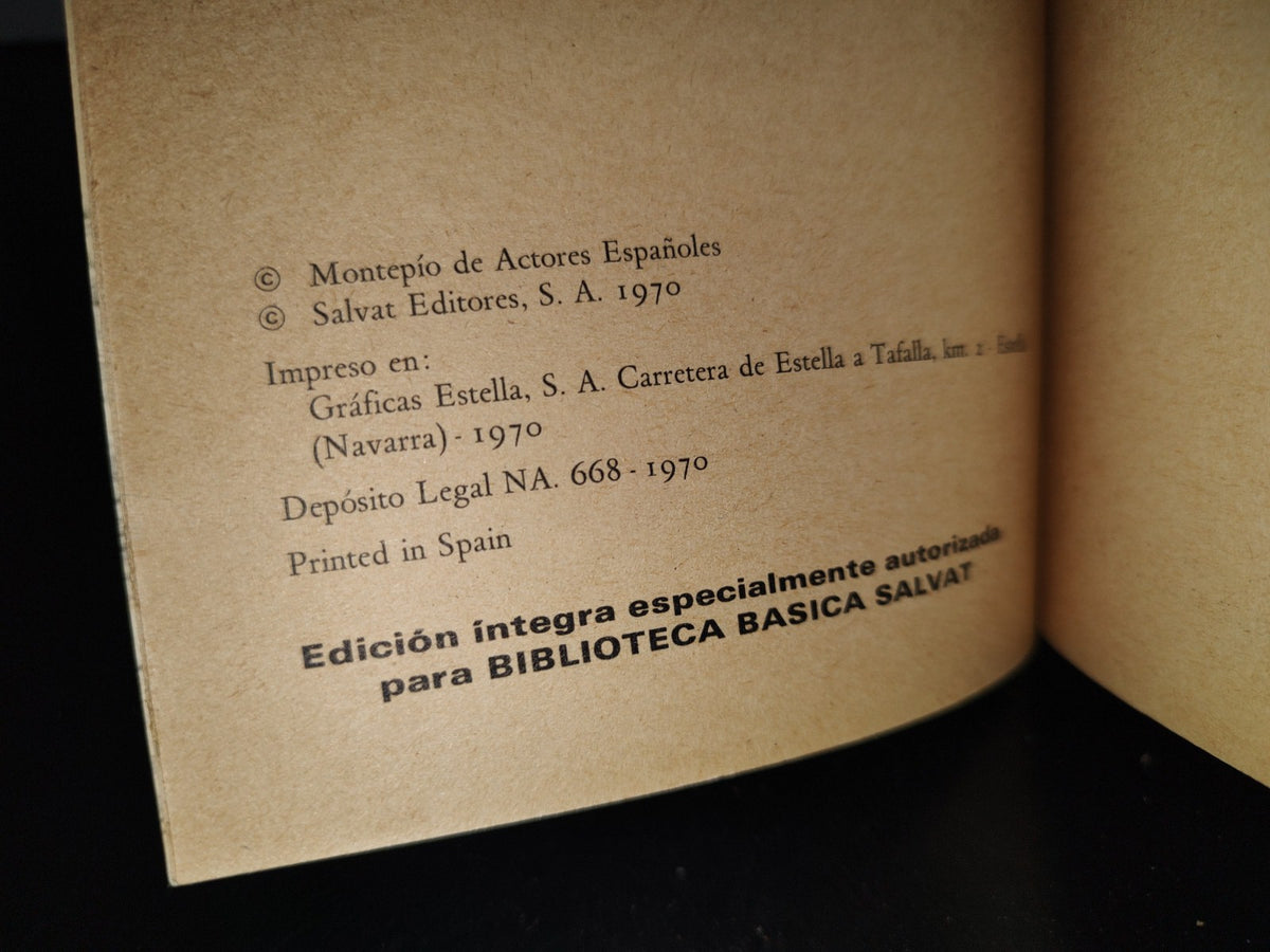 143- Los Intereses Creados - Jacinto Benavente - Biblioteca Básica Salvat - 1970