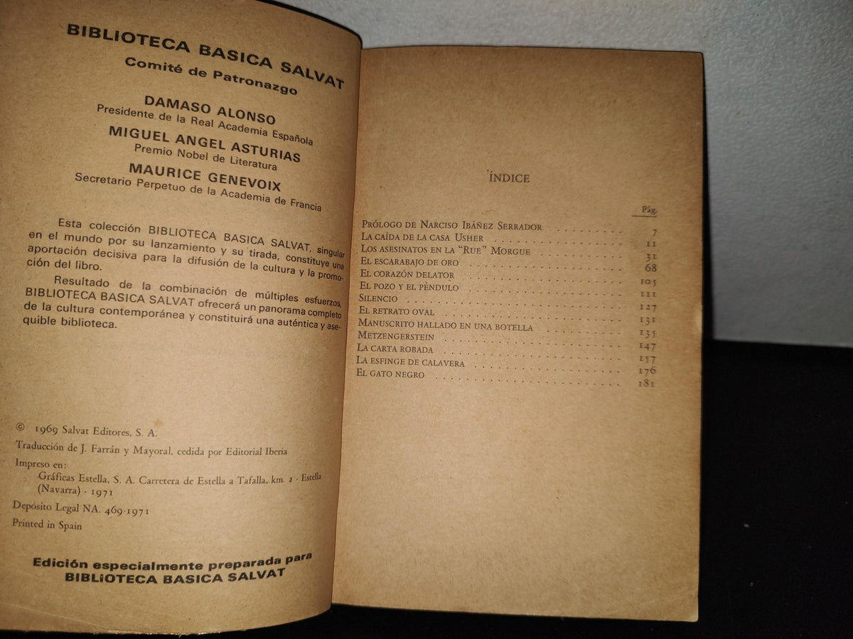 124- Narraciones Extraordinarias - E. A. Poe - Biblioteca Básica Salvat