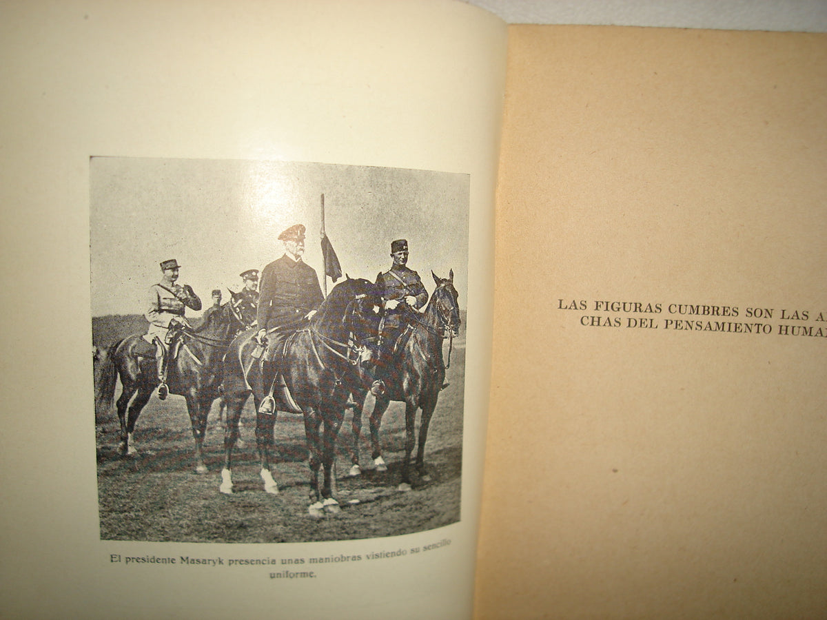 160- Tomás G. Masaryk - Luis Lladó - Ediciones Minerva, México, Primera Edición 1942