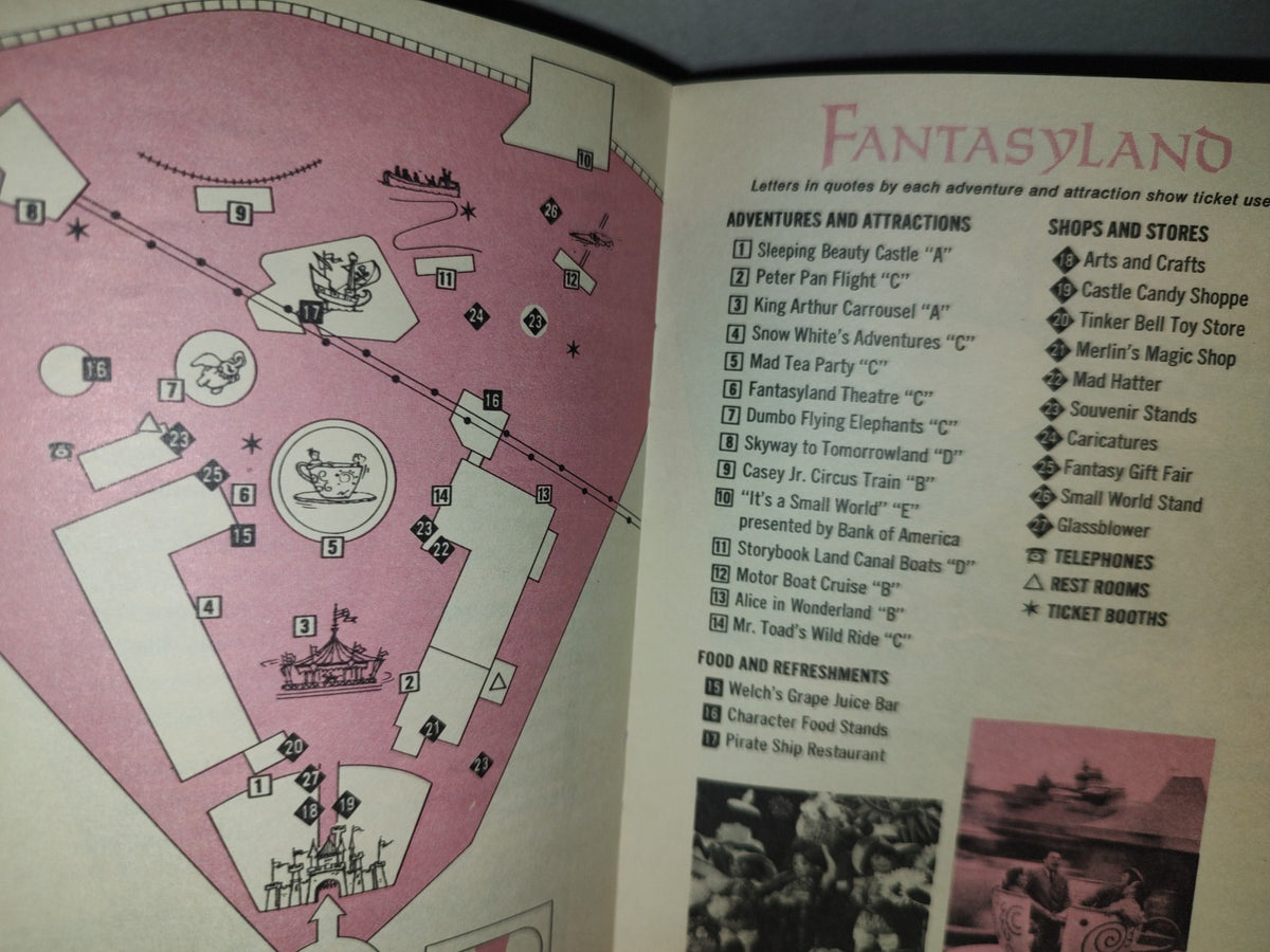 153- Guía Vintage De Disneylandia: Disney Land Guide. Spring 1971