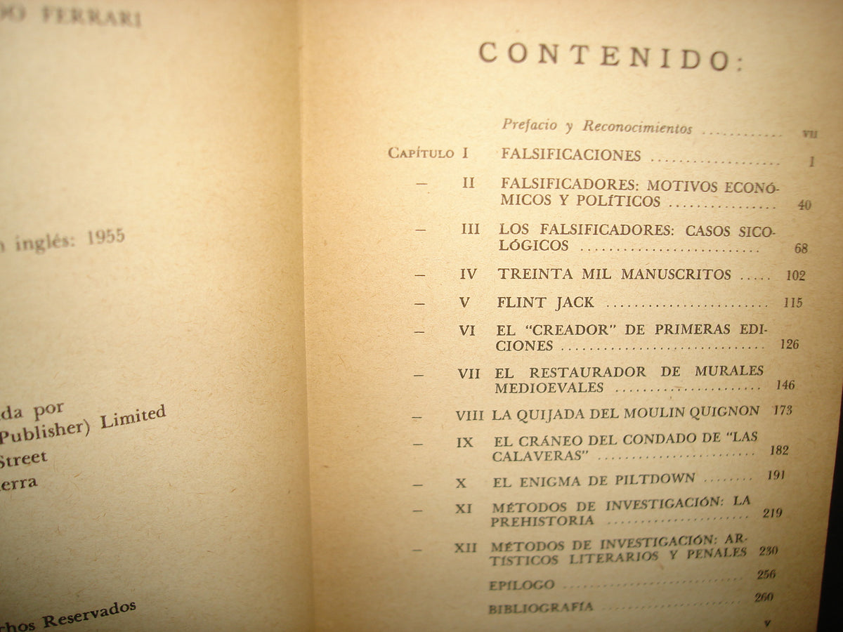 160- Las Grandes Falsificaciones - Sonia Cole - Editorial Constancia, S. A. 1955