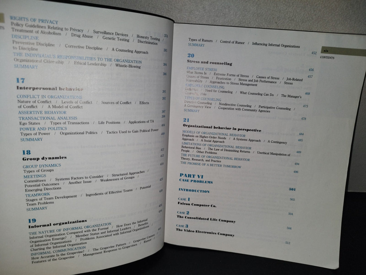 219- Organizational Behavior. Human Behvior At Work - John W. Newstrom / Keith Davis