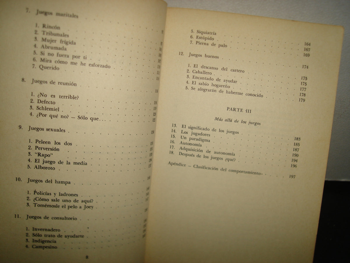 8- Juegos En Que Participamos. Sociología De Las Relaciones Humanas -Dr. Eric Berne