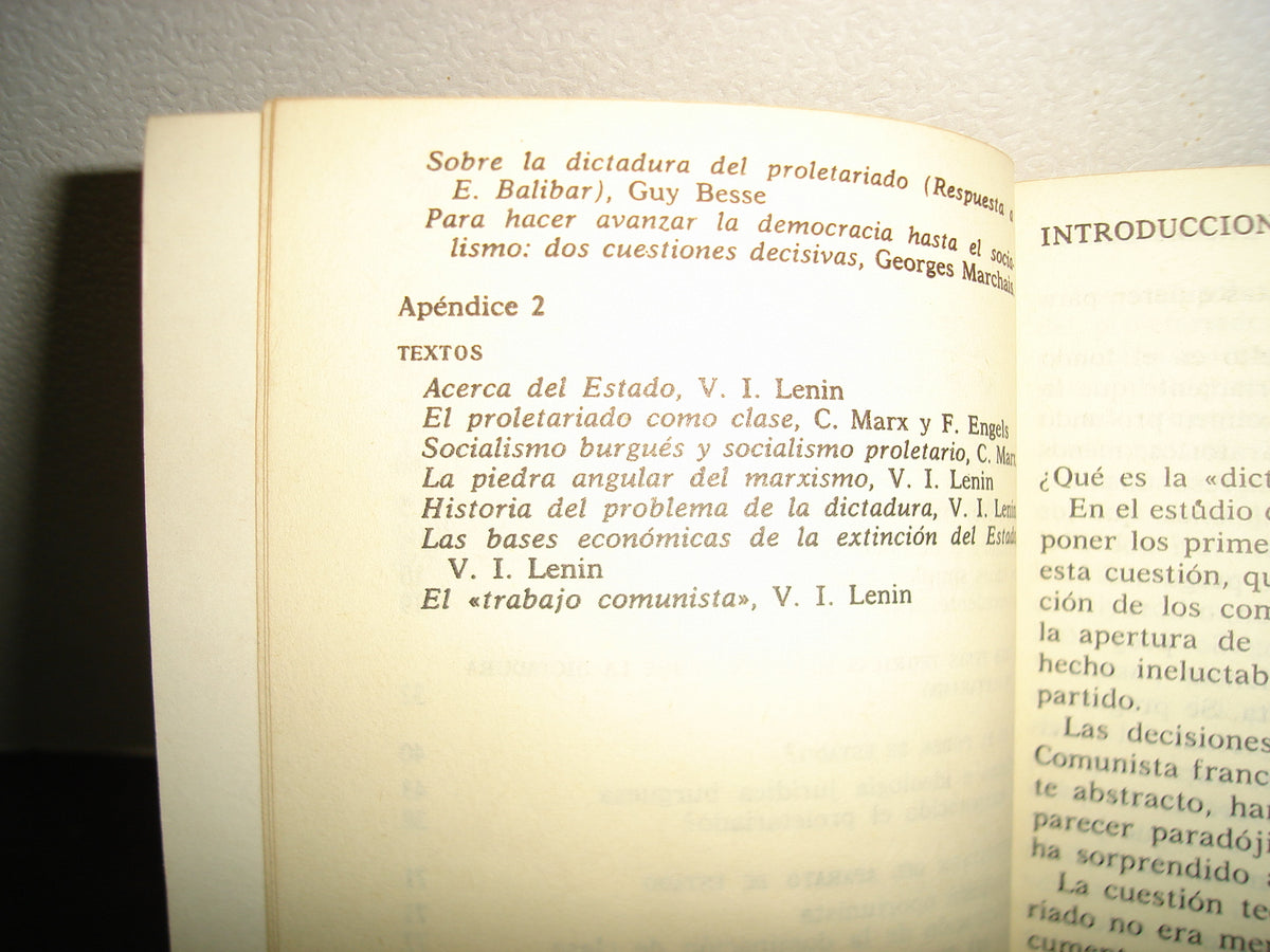 8- Sobre La Dictadura Del Proletariado - Étienne Balibar - 1987