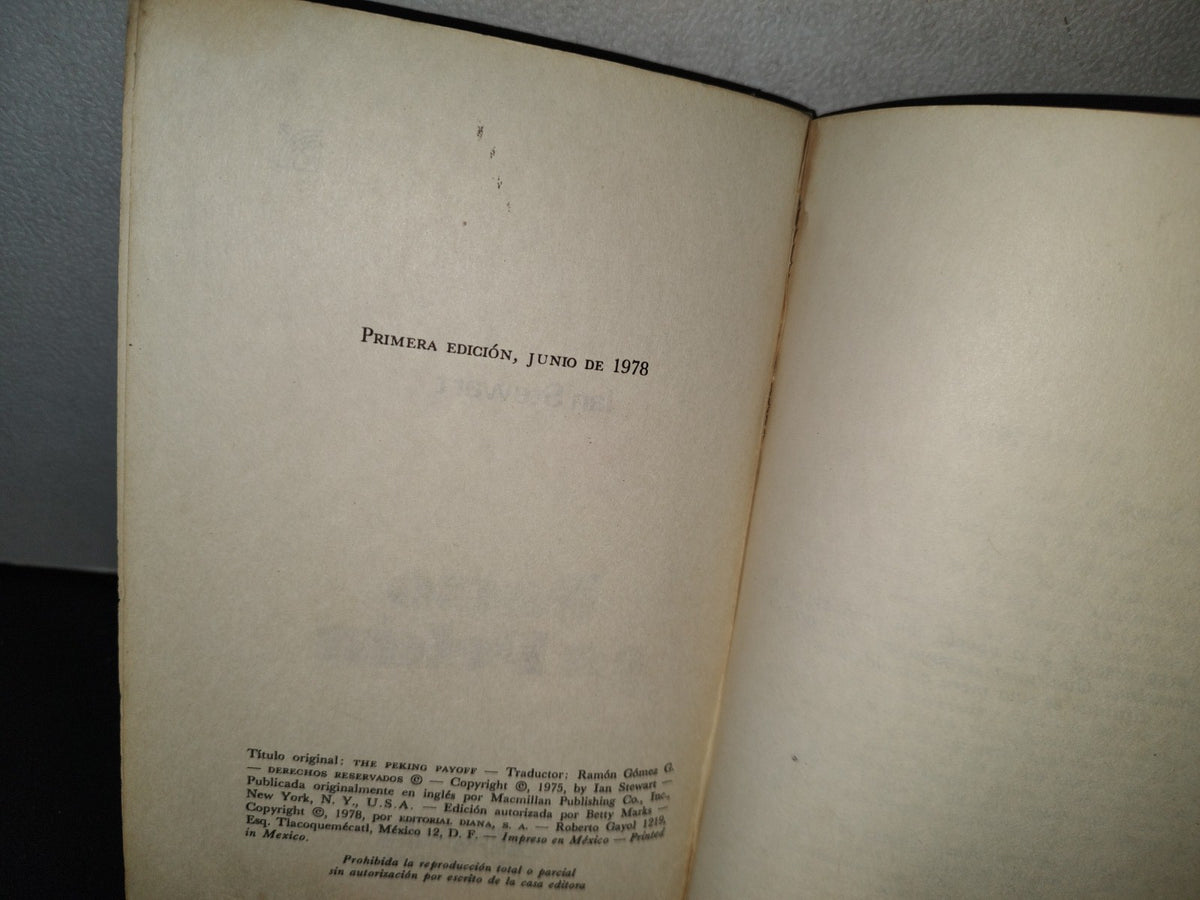 75- Pacto En Pekín - Ian Stewart - Editorial Diana, Primera Edición, Junio De 1978