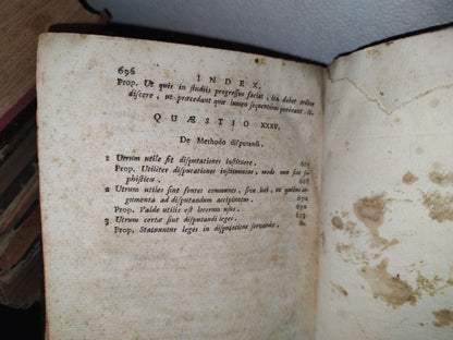 60- Fr. Salvatoris Mariae Roselli Summa Philosophica Ad Mentem S. Thomae Aquinatis Pars Prima - 1783