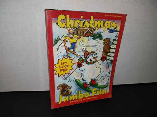 91- Libro Vintage Para Colorear. Christmas Jumbo Fun - 2002
