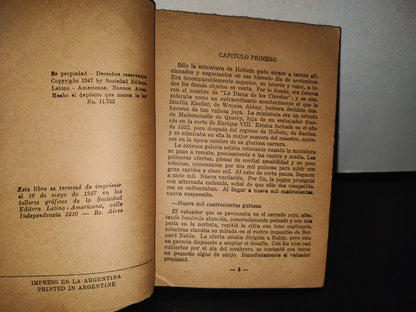 80- La Dama De Los Claveles - A. J. Cronin - Ediciones Selectas Sela - 1947