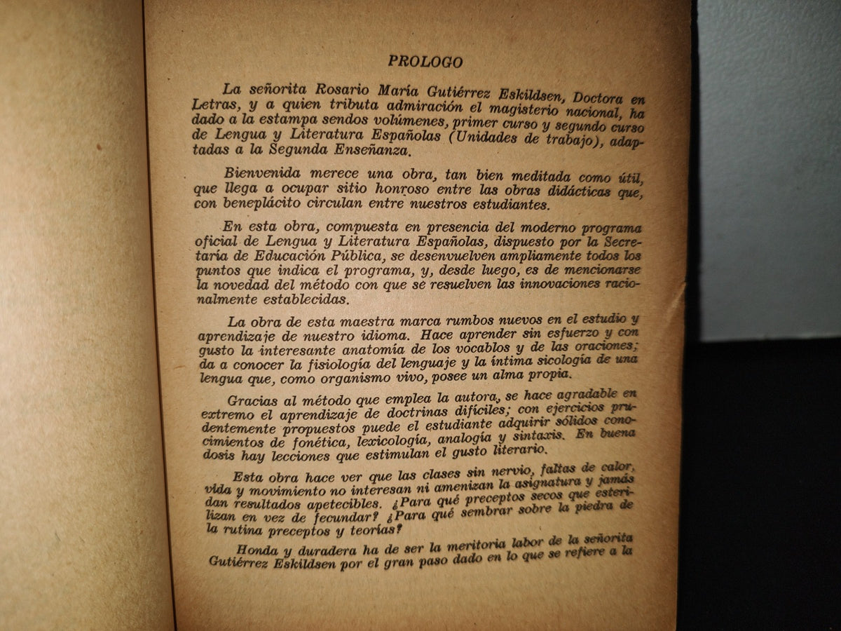 188- Segundo Curso De Español. Rosario M. Gutiérrez Eskildsen - Editorial Herrero 1968