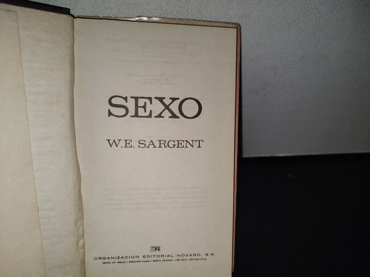 85- Sexo - W. E. Sargent - Conozca Usted