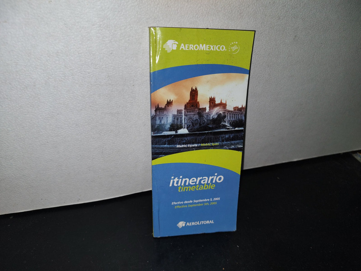 68- Aeroméxico. Itinerario - 2005