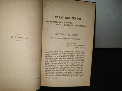 93- El Paraíso En La Tierra O El Misterio Eucarístico. Tomo Ii. Biblioteca Del Orador Sagrado 1921