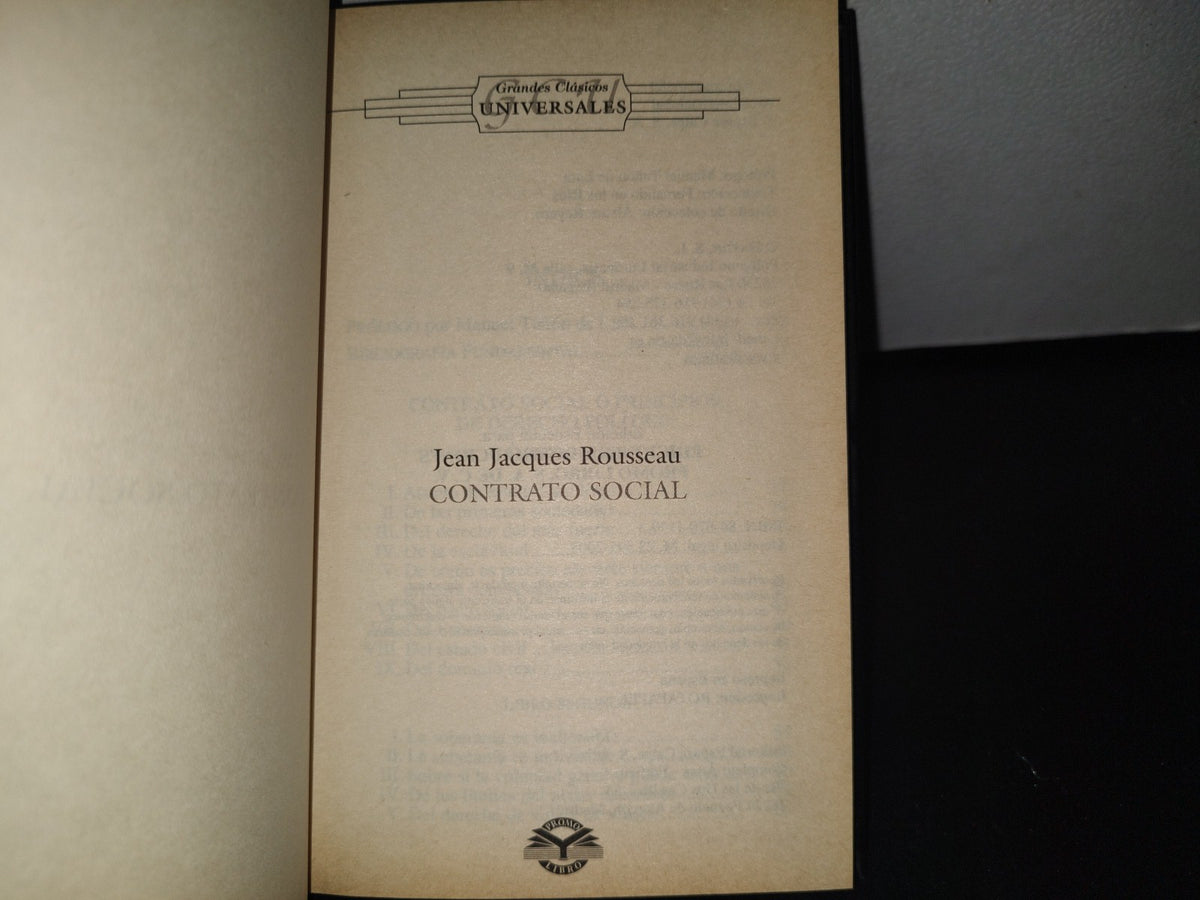 96- Contrato Social - Jean Jacques Rousseau - Grandes Clásicos Universales