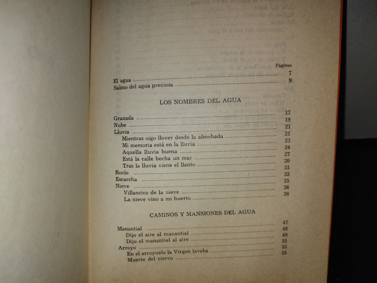 100- Diario Del Agua - Manuel Benítez Carrasco - 1977 - Firmado