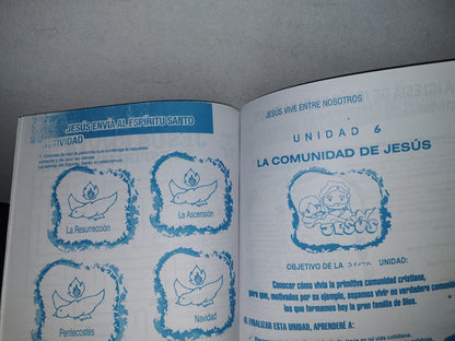 74- Catecismo. Primera Comunión. Jesús Vive Entre Nosotros. Dulce Corazón De María