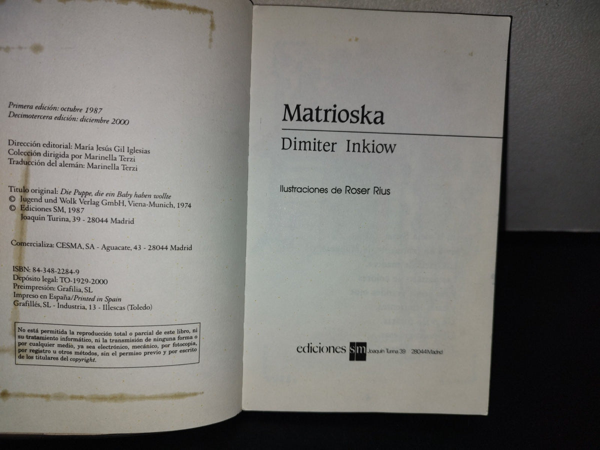 101- Matrioska - Dimiter Inkiow - El Baarco De Vapor - 2000