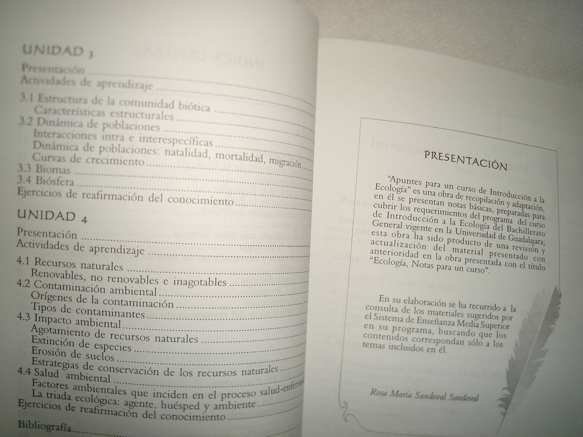 10- Apuntes Para Un Curso De Introducción A La Ecología - Rosa María Sandoval