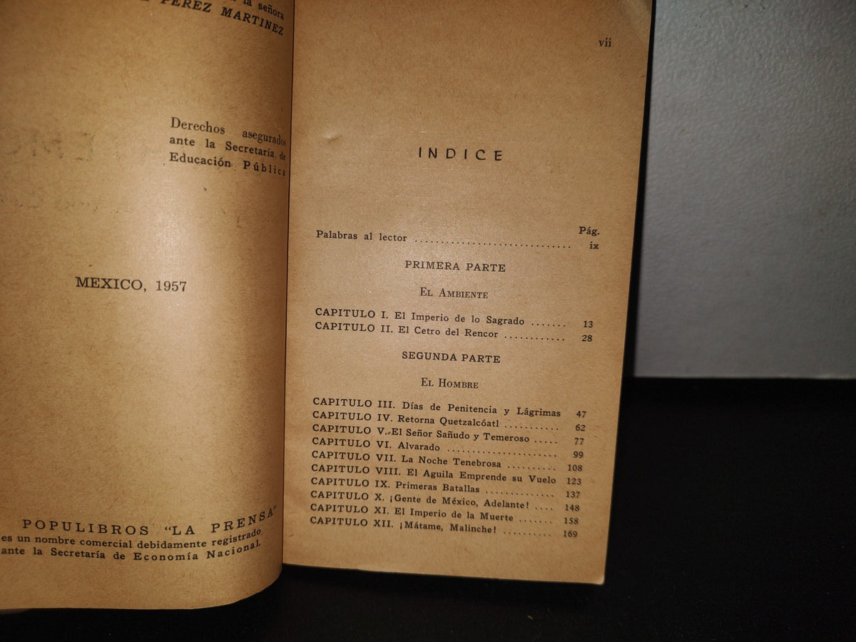 92- Cuauhtémoc. Vida Y Muerte De Una Cultura - Héctor Pérez Martínez - Populibros ”La Prensa” 1954