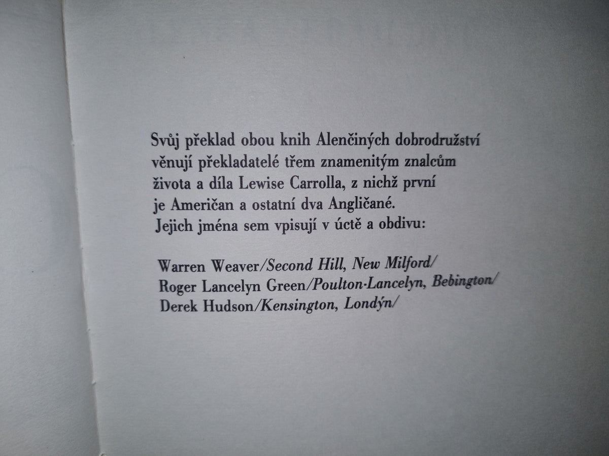 174- Checo. Alicia En El País De Las Maravillas / Alenka V Kraji Divů Z Zrcadlem. Lewis Carroll 1982