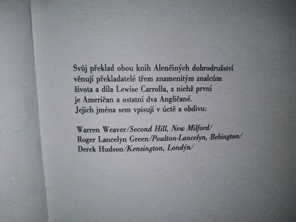 174- Checo. Alicia En El País De Las Maravillas / Alenka V Kraji Divů Z Zrcadlem. Lewis Carroll 1982