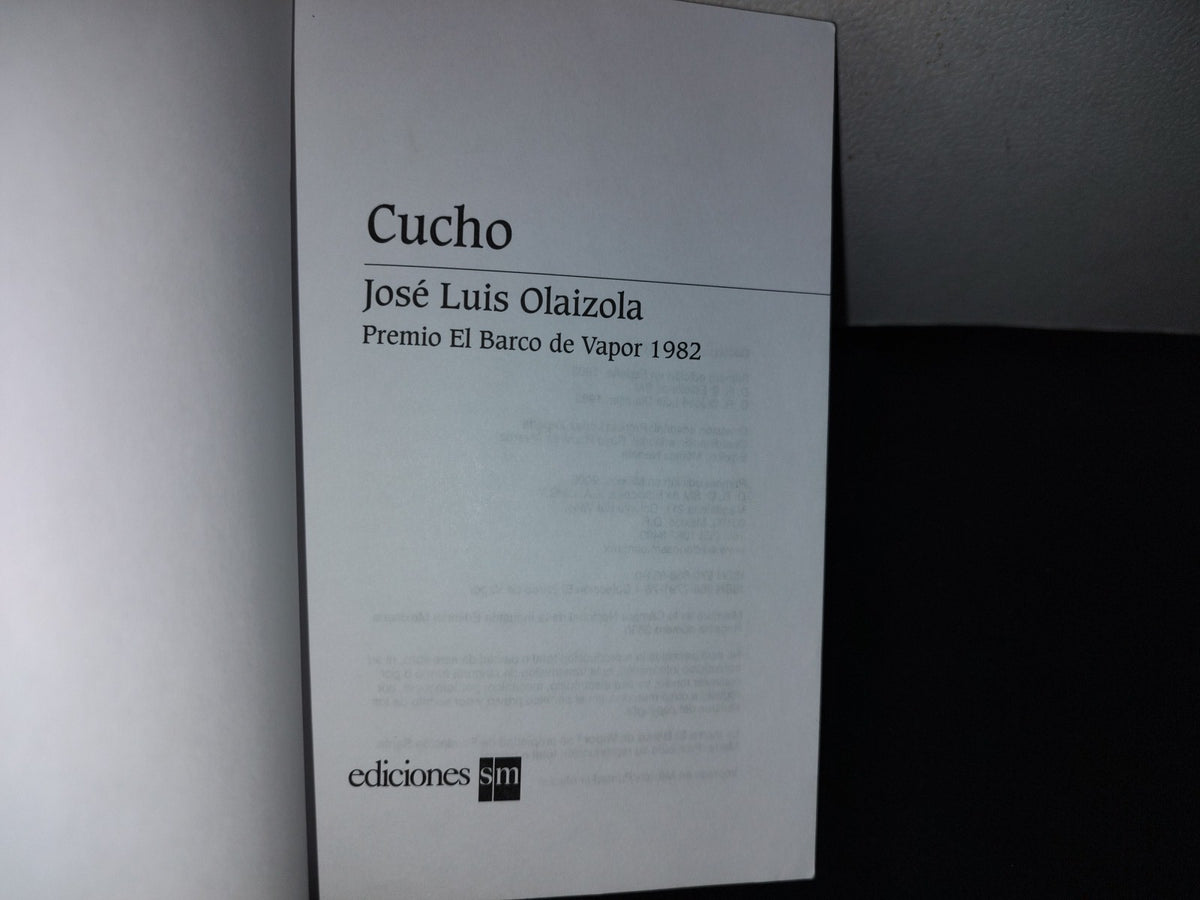 101- Cucho - José Luis Olaizola - El Barco De Vapor