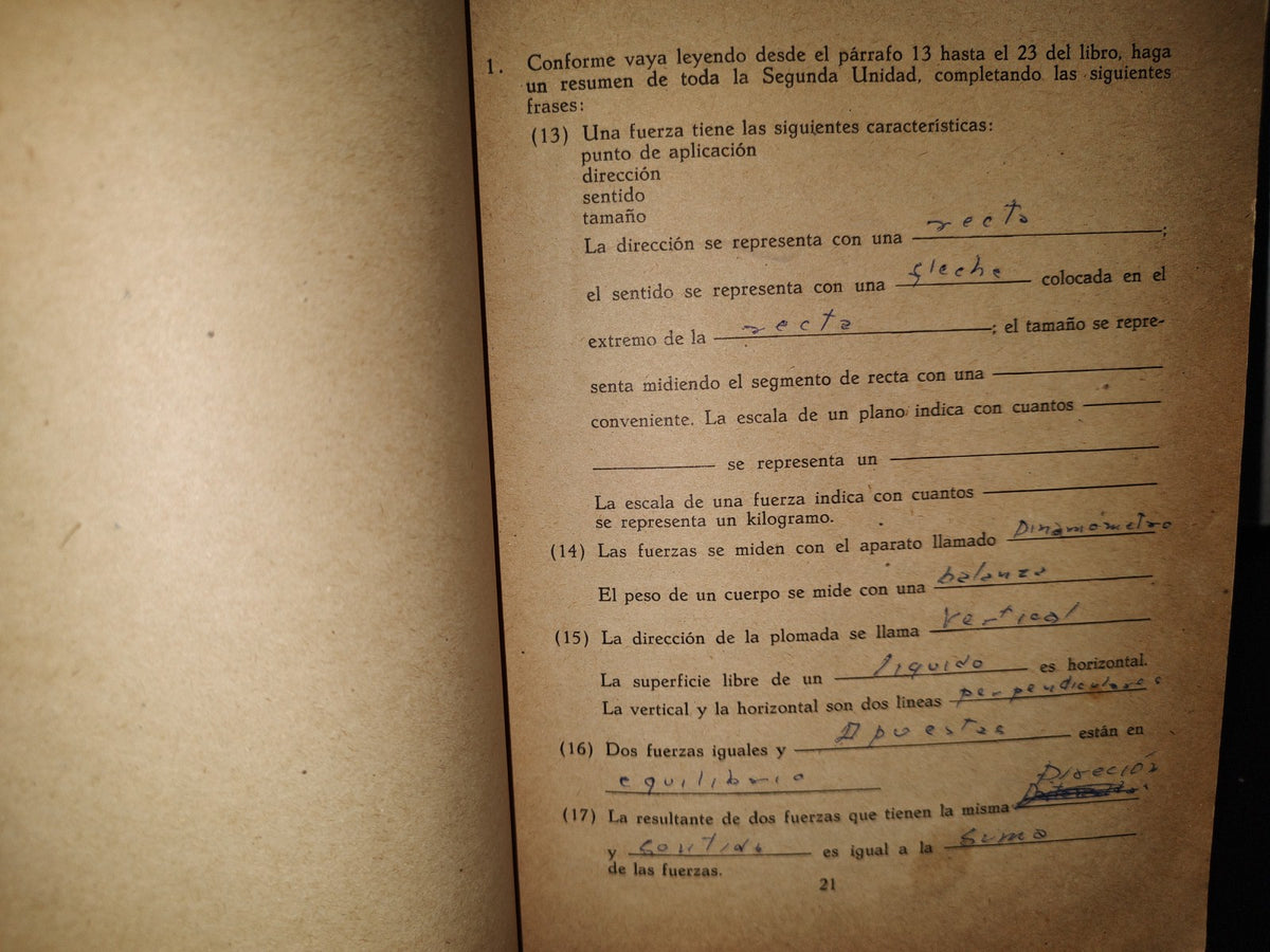 143- Física. Cuaderno De Trabajo. S. Mosqueira. Secretaría De Educación Pública, México, 1A. E. 1961