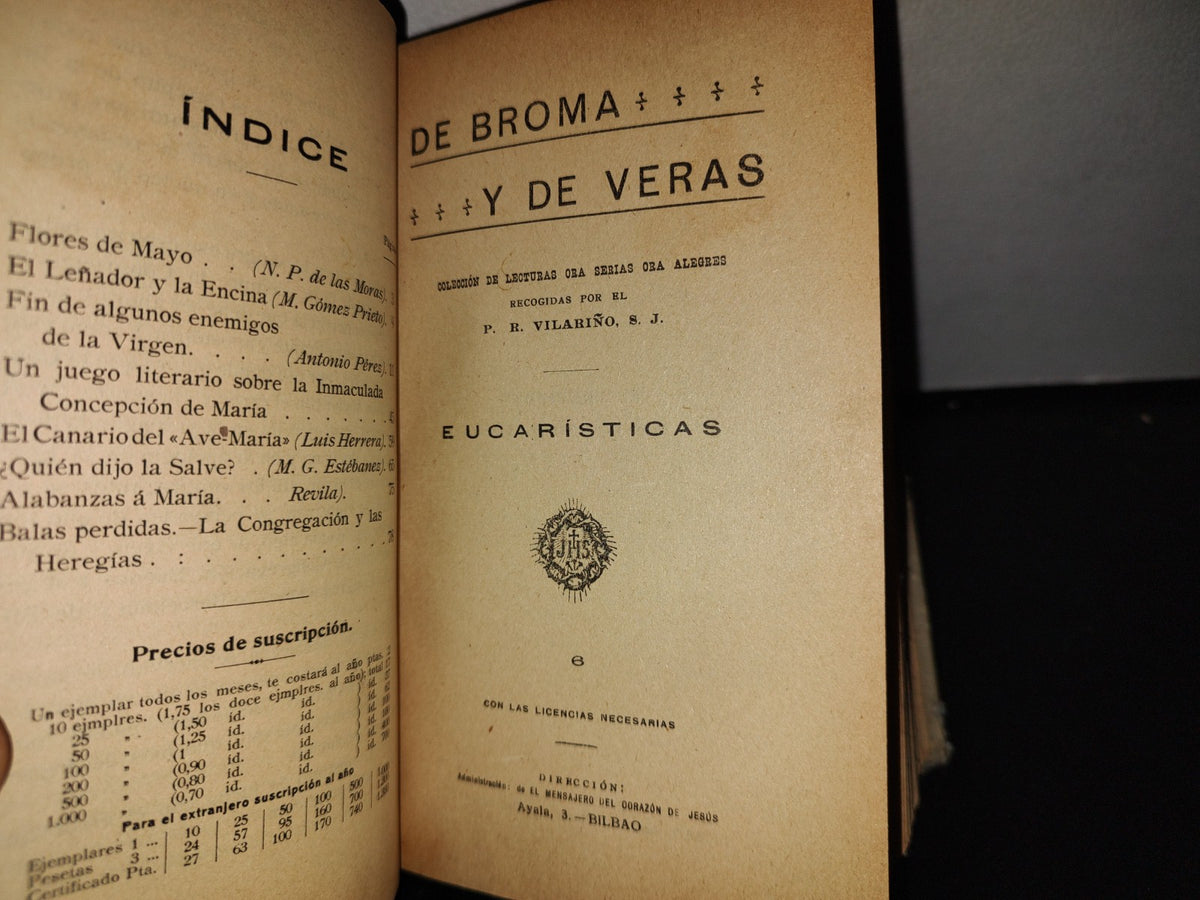65- De Broma Y De Veras. Varias Obras De P. Villariño - 1900'S