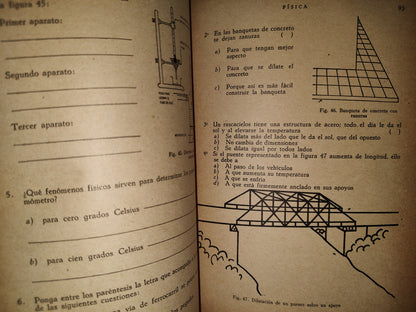 143- Física. Cuaderno De Trabajo. S. Mosqueira. Secretaría De Educación Pública, México, 1A. E. 1961