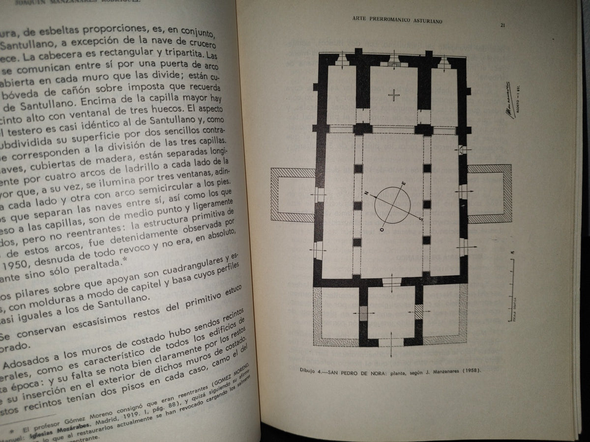 91- Arte Prerrománico Asturiano. Síntesis De Su Arquitectura - Joaquín Manzanares Rodríguez - 1964