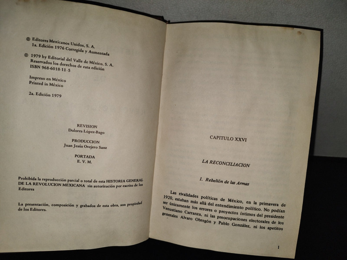 202- Historia General De La Revolución Mexicana. Tomo IV - José C. Valadés - 1979