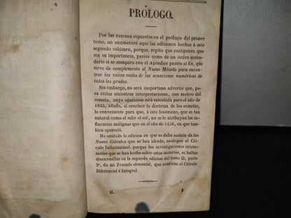 64- Compendio De Matemáticas Puras Y Mixtas - José Mariano Vallejo - Tomo Segundo - 1847