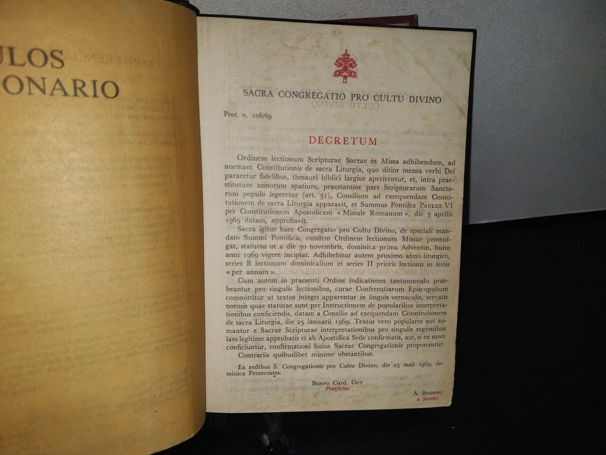 84- Misal Romano. Leccionario I. Adviento-Pentecostés. Conferencia Episcopal Mexicana - 1985