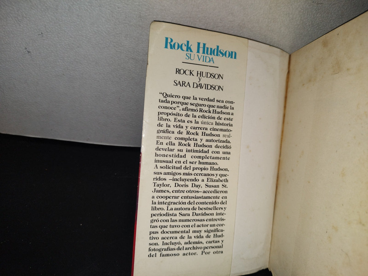 80- Rock Hudson. Su Vida - Rock Hudson Y Sara Davidson - 1986
