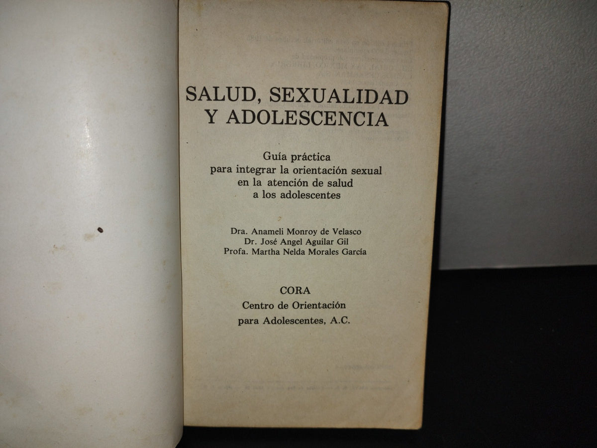 153- Salud, Sexualidad Y Adolescencia - Anamelia Monroy De Velasco