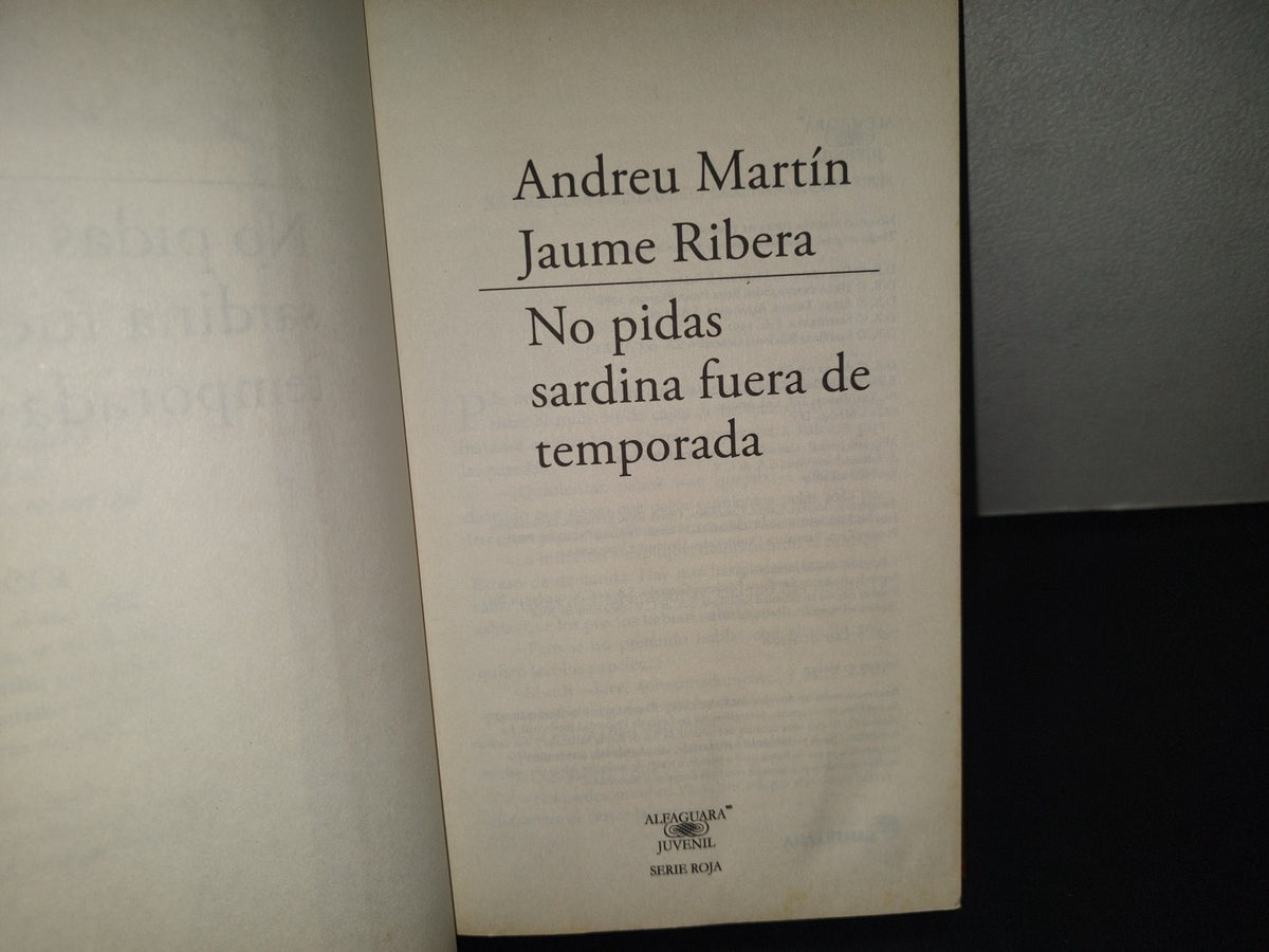 196- No Pidas Sardina Fuera De Temporada - Andreu Martín