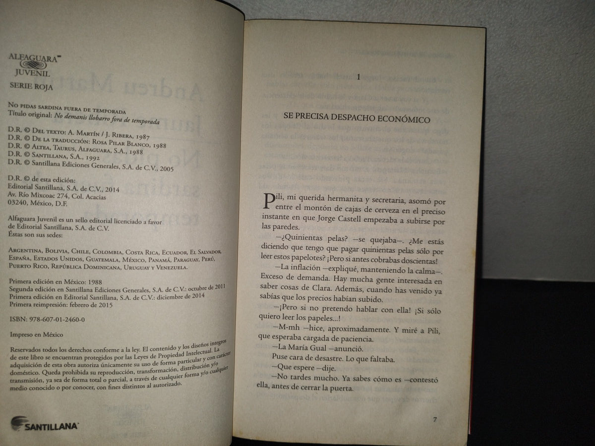 196- No Pidas Sardina Fuera De Temporada - Andreu Martín