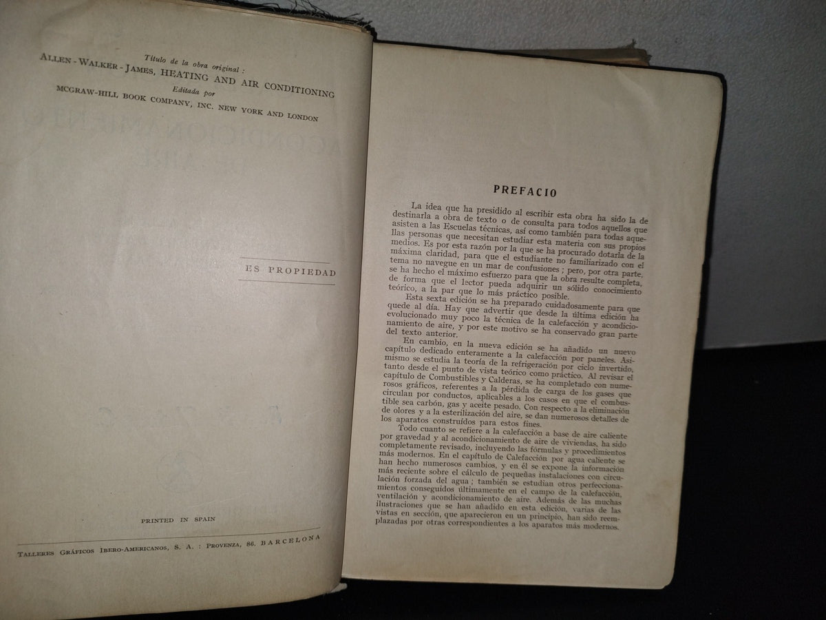90- Calefacción Y Acondicionamiento De Aire - John R. Allen, James Herbert Walker - 1956