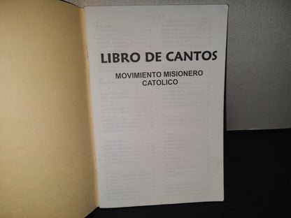 196- Libro De Cantos. Movimiento Misionero Católico
