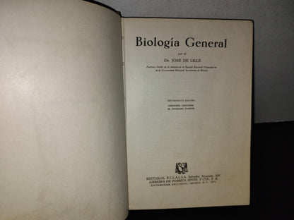 100- Biología General - Dr. José De Lille - 1971