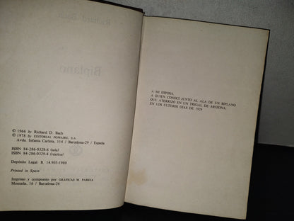 151- Biplano - Richard Bach - Editorial Pomaire - 1978