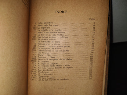 64- Historia Romana. Los Orígenes, Las Conquistas, El Imperio - Alberto Malet - 1939