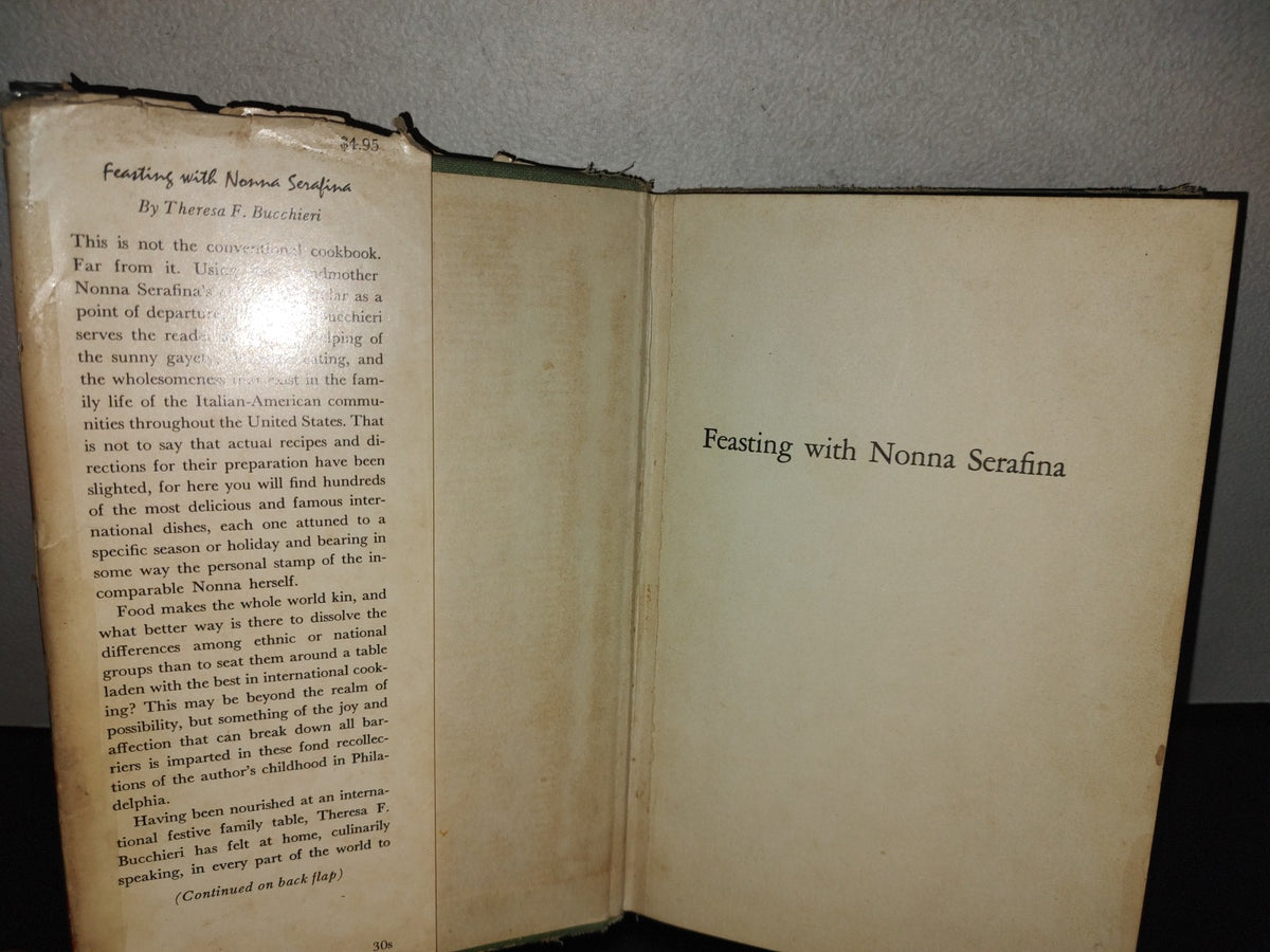 153- Feasting With Nonna Serafina - Theresa F. Buccheri. 1966, A. S. Barnes And Co.