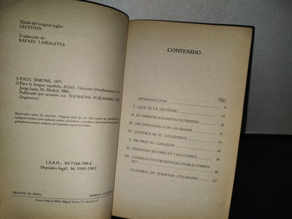 84- La Lecitina. Enemiga De La Grasa - Paul Simons - 1977