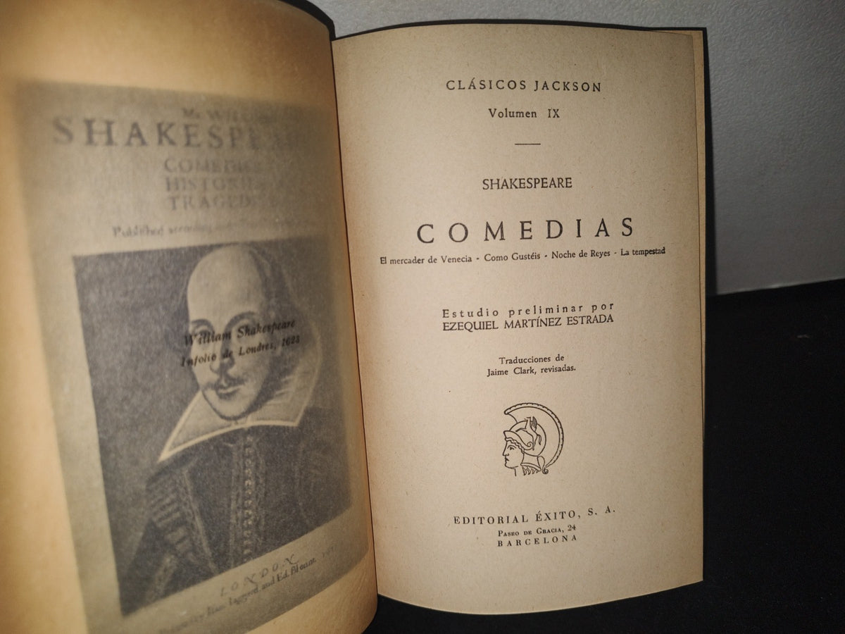 34- Clásicos Jackson. Volumen Ix. Shakespeare, Comedias - 1951