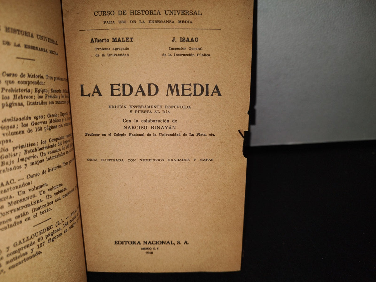 78- La Edad Media - A. Malet, J. Isaac - 1948