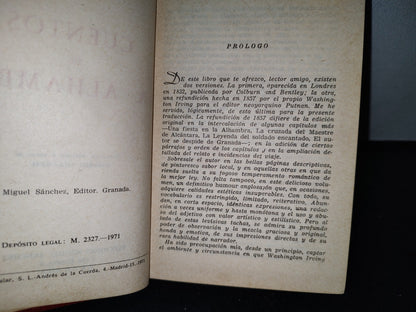 66- Cuentos De La Alhambra - Washington Irving - 1971 - Ediciones Miguel Sánchez